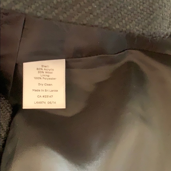 🌺TALBOTS Woman BLACK WOOL SKIRT🌺 - Picture 6 of 6